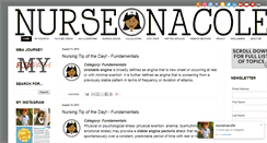 Desktop Screenshot of nursenacole.com