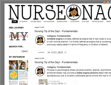 Tablet Screenshot of nursenacole.com